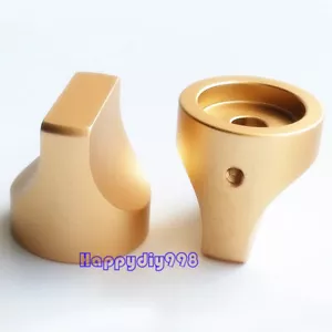 Perilla potenciómetro de volumen de aluminio color dorado 25X25 mm orificio de 6,0 mm para amplificador de guitarra - Imagen 1 de 2