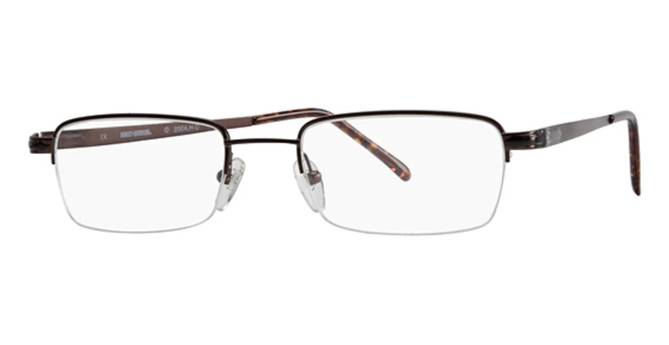 Marco óptico de gafas Harley Davidson HD271 BRN marrón semi llanta 53-21-145 271 Foto 1 de 1