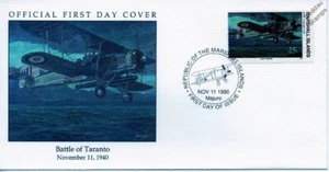1940 Battle of Taranto FAIREY SWORDFISH Torpedo Bomber Aircraft WWII Stamp FDC - Picture 1 of 3