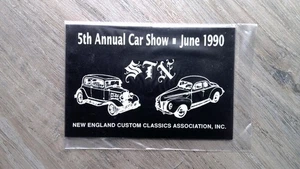 Daytona Trophy 5th Annual Car Show Plaque June 1990 Automobilia - Picture 1 of 2