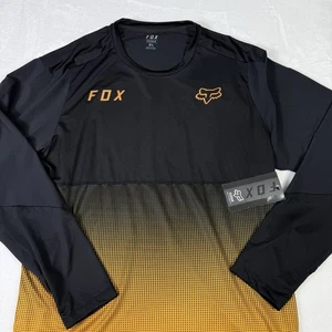Fox Racing Flexair Trikot Herren XL Schwarz Gold Performance Abriebfestigkeit - Bild 1 von 9