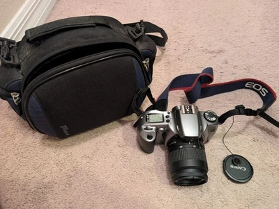 Пленочная камера Canon EOS Rebel G II 35 мм SLR EF 35-80 мм f/4-5.6 III объектив протестирована  - Изображение 1 из 4