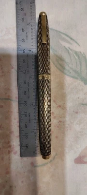 Sheaffer Imperial 14K Gold Filled Cap, Barrel 14k Gold Fine Nib Fountain Pen USA - Image 1 of 4