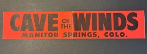 Höhle der Winde Autoaufkleber Manitou Springs, Colorado unbenutzt - Bild 1 von 4
