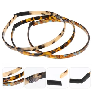 3pcs Thin Headbands Acetate Hairbands Styling Hair Hoops Headband - Picture 1 of 12