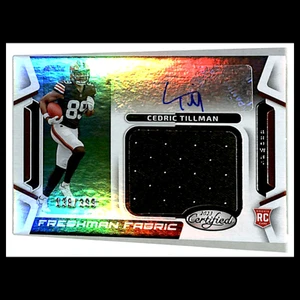 Cedric Tillman Rookie Auto MEM/Patch RPA/399 #FFMS-11 2023 Certificato Browns NFL - Foto 1 di 3