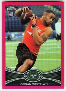 Topps 2012 cromo rosa refractores Jordan blanco novato #149 Jets SN, RC - Imagen 1 de 2