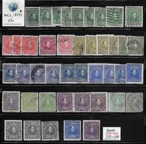 WC1_18793*. VENEZUELA. Dealer stock 1915-1923 stamps. Approx. 259-268. Used - Picture 1 of 1