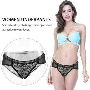 2 Pezzi Slip con Bordo in Pizzo Bambina Miss Comodo Donna Intimo Nylon - Foto 1 di 12
