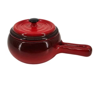 De Silva Teracotta Terre D'Umbria Red Covered Baking Dish Casserole with Handle - Picture 1 of 10