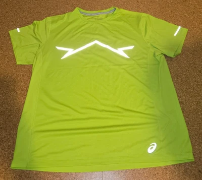 Camisa para correr Asics Lite Show manga corta rendimiento XL lima ralladura usada Foto 1 de 4