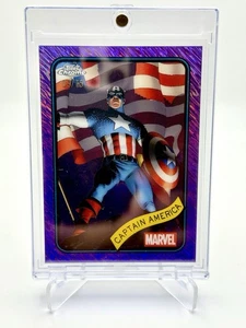 🔥 2025 Topps Chrome Marvel Captain America Purple Shimmer /75 - Bild 1 von 3
