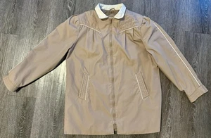 Vintage 1970s Learsi Beige Spring Jacket Women's Large - Picture 1 of 6