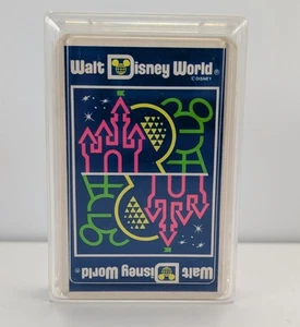 Vintage Walt Disney World Freizeitpark Neon Spielkarten in Plastikhülle  - Bild 1 von 3