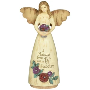 Pavilion A Nanas Love Angel Holding Flowers Figurine Grandma Nana 03011 New - Picture 1 of 3
