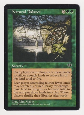 Signed Natural Balance Proof LP Mirage Artist John Malloy MTG AP Reserved List! - Image 1 of 2