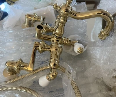 Nuevo Kingston Heritage pierna latón macizo relleno de bañera Foto 1 de 4