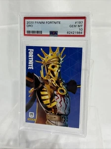 USA Print - 2020 Panini Fortnite Series 2 Oro Base #197 PSA 10 - Picture 1 of 2