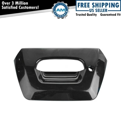 Bisel de la puerta trasera liso negro bloqueo provisión para 02-06 Chevy Avalanche Foto 1 de 2