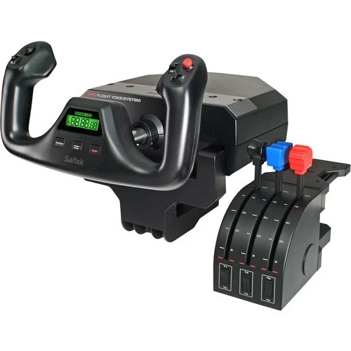 Logitech G Flight Yoke System Professional Simulation Yoke and Throttle Quadrant - Image 1 of 4
