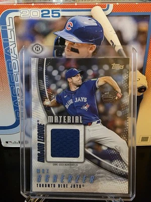 Serie Actualización Topps 2025 Max Scherzer Major League Material #MMU-MSC Azulejos Foto 1 de 2