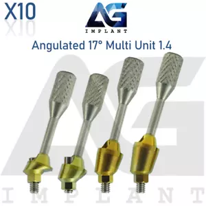 10 Angulated Multi Unit 1.4 Prosthetic Systerm 17° Hexagon 2.42mm With Screw - Picture 1 of 12