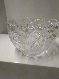 Vintage Imperial Glas Gänseblümchen Design Pressglas Schale - Bild 1 von 10