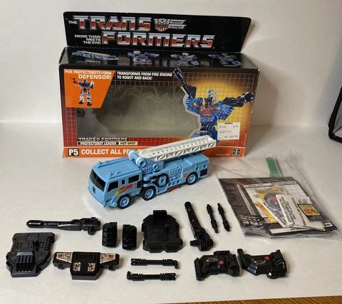 Transformers G1 Defensor Hot Spot / Protectobots Set Of 5 100% Complete Hasbro Cover