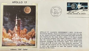 Colorano Silk Apollo 17 Launch Cernan Schmitt & Schmitt 12/7/72 - Picture 1 of 1