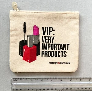 IPSY SCHMINKTASCHE VIP SEHR WICHTIGE PRODUKTE TRENNUNGEN ZUM SCHMINKEN ELFENBEIN REISSVERSCHLUSS - Bild 1 von 4