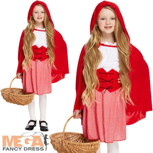 Red Riding Hood Girls Fancy Dress World Book Day Fairy Tale Kids Childs Costume - Image 1 of 1
