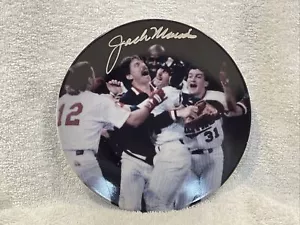 BEAUTIFUL Jack Morris AUTOGRAPHED Minnesota Twins 1991 World Series SGA Plate!! - Picture 1 of 4