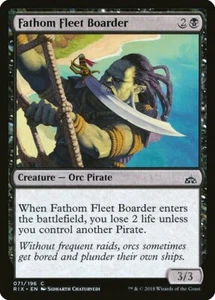 MTG Fathom Fleet Boarder Rivali di Ixalan 71/196 Regolare Comune X4 - Foto 1 di 1