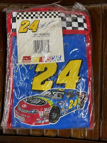 Vintage 1997 NASCAR Jeff Gordon #24 DuPont Insulated Soft Lunchbox NEW Cover
