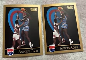 (2) 1990 Skybox Basketball #244 Antoine Carr Cards Error and Corrected - Bild 1 von 2