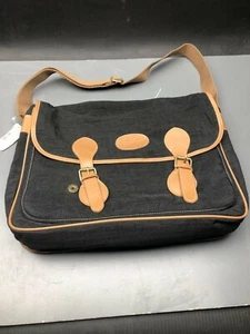 Perry Ellis American Bag Carry Canvas Leather Made In Korea, NEW FREE SHIPPING - Picture 1 of 12