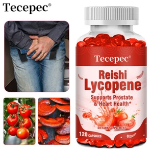 Reishi Lycopene 300mg -Organic Reishi Mushroom Spore-Antioxidant Prostate Health - Picture 1 of 13