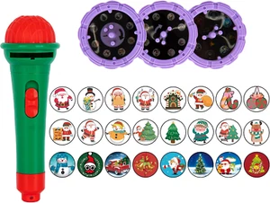 Christmas Flashlight Projector Toys for Kids with 24 Christmas Different Image P - Picture 1 of 12