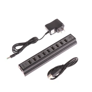 Power Adapter Usb Charger Hub Adapter Hi-speed Multi Hub 10 Port For Pc LaptBI - Picture 1 of 10