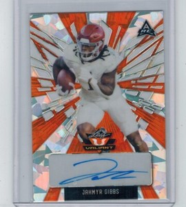 2022 Leaf Valiant Orange Auto Autograph  Jahmyr Gibbs #BA-JG1 #/20 DET SP