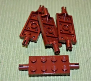 4 - 2x4 Reddish Brown Axles Plate / Technic Stud Spacer Brick ~ New Lego Parts ~ - Picture 1 of 1