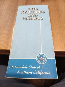 © 1985 Los Angeles and Vicinity California AAA Road Street Map Automobile Club - Foto 1 di 2