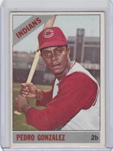 1966 Topps Baseball Card #266 Pedro Gonzales Cleveland Indians - Ex-ExMt - Picture 1 of 2