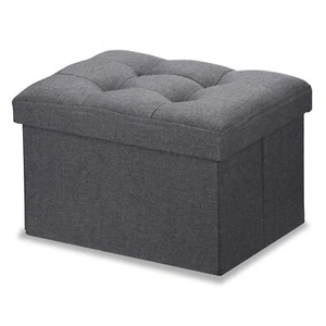 LINMAGCO Small Storage Ottoman Stool Foot Rest Stool Under Desk Stool Short F... - Picture 1 of 7