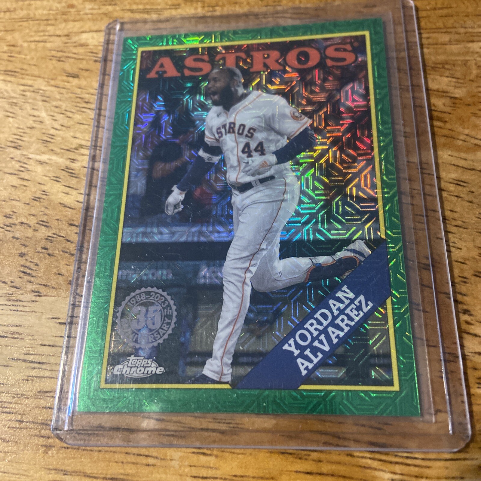 2023 topps Yordan Alvarez Chrome silver pack green/99 t88c-82