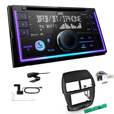 JVC KW-DB95BT Autoradio Bluetooth DAB+ für Mitsubishi ASX 2010-2014 - Bild 1 von 4