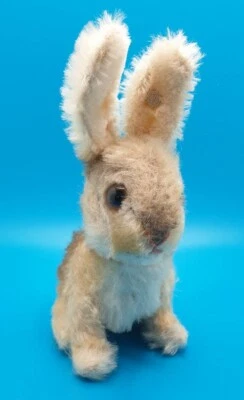 Steiff Hase Kaninchen Manni Drehkopf 60er Jahre mit Knopf Plüschtier VTG 14 cm - Bild 1 von 4