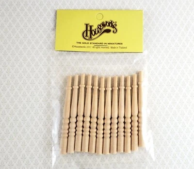 Casa de bonecas miniatura eixos escada balaústres escala 1:12 2 5/8" altura HW7009 - Imagem 1 de 4