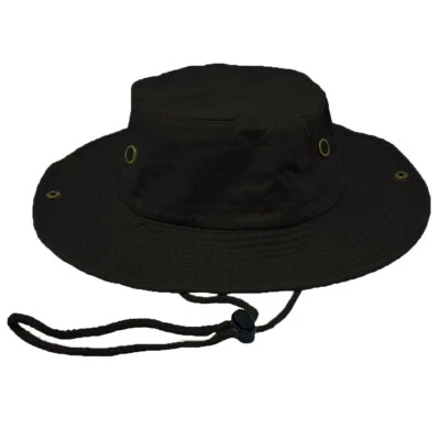 Unisex 100% Cotton Bucket Hat Fishing Camping Safari Boonie Sun Brim Summer Cap - Image 1 of 4