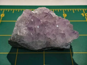 Schön! 2 1/2" x 2" Amethyst Cluster auf Geodenmatrix - Artigas, Norduruguay - Bild 1 von 9